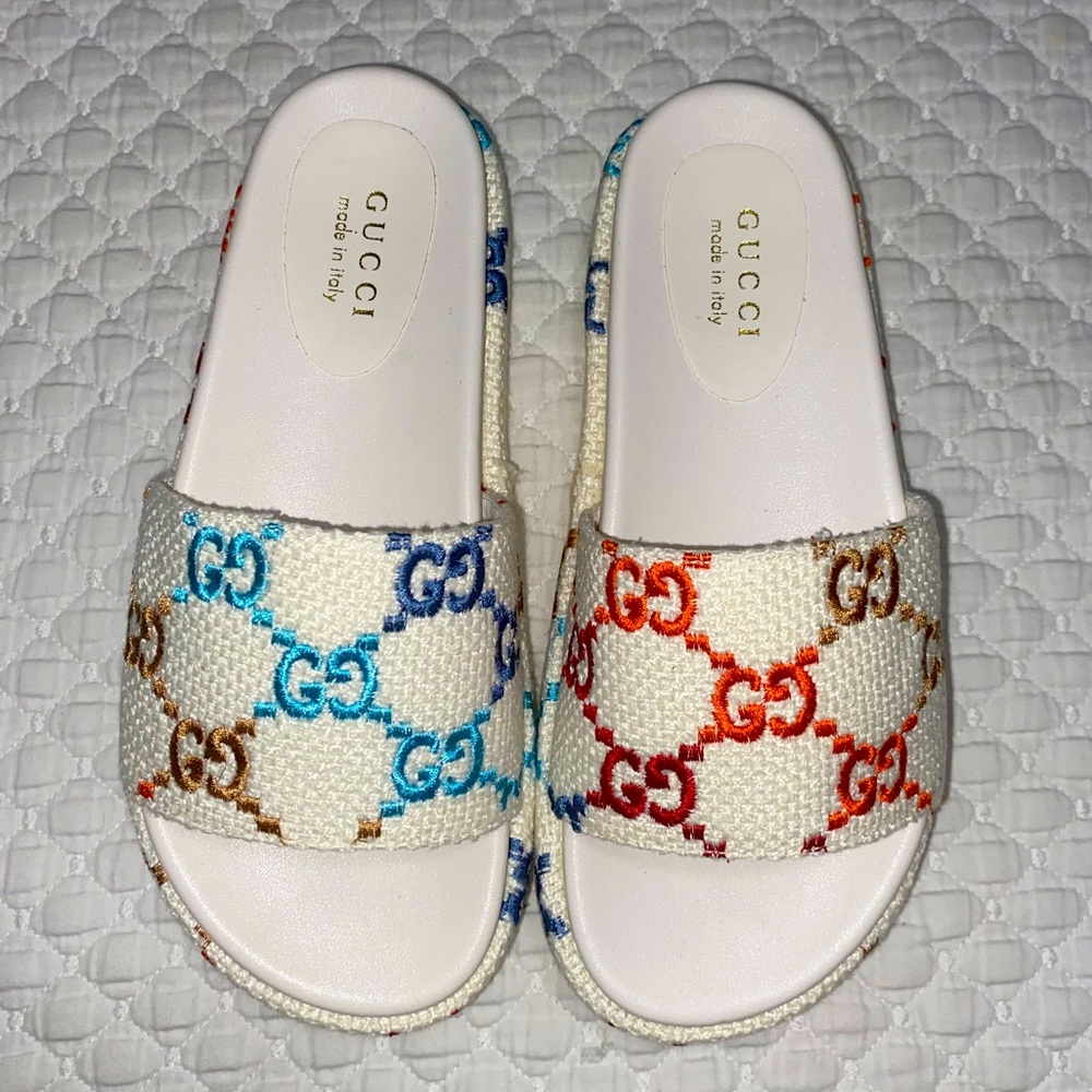 Linen platform sandals women size 6